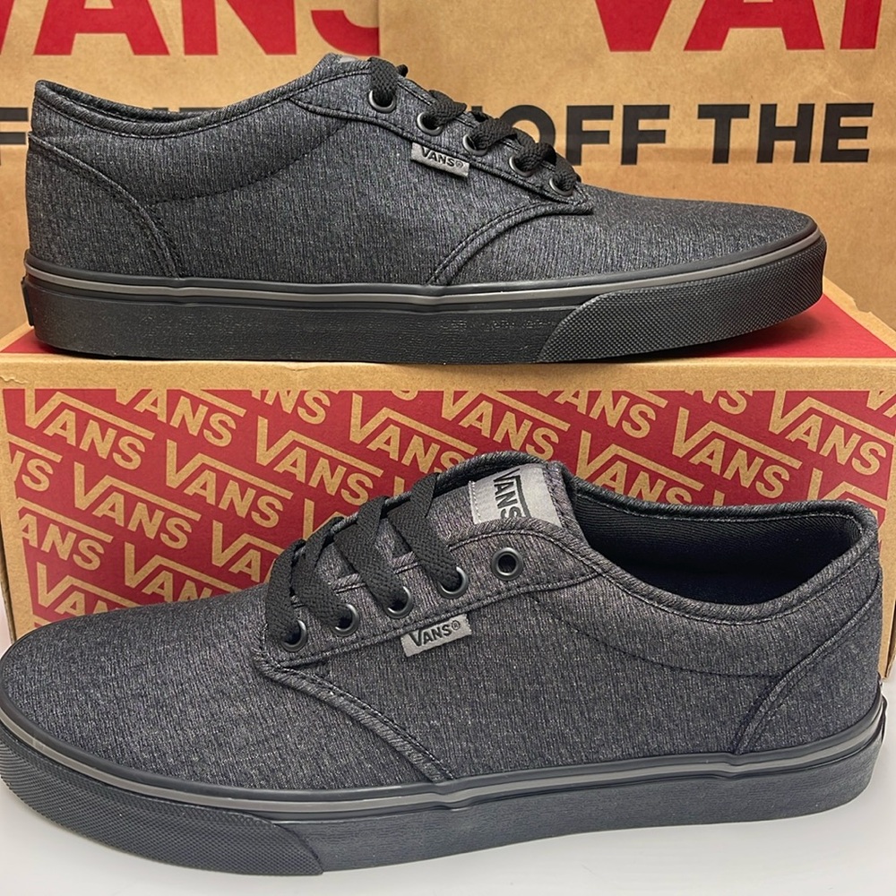 Vans Men’s Atwood
(Varsity Textile) Black/Pewter
VN0A45J9VEJ
Sneakers